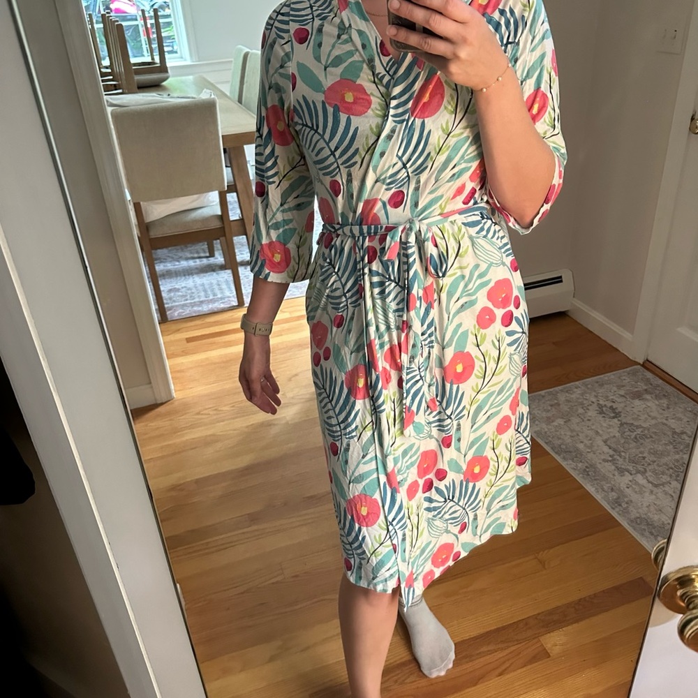 Floral Print robe